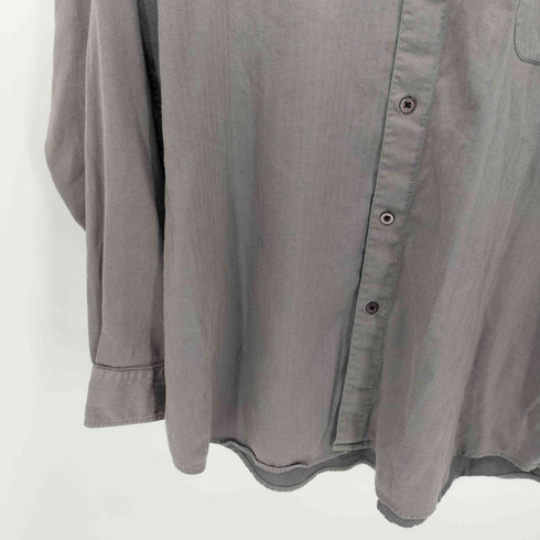 ムラーノ MURANO 80-90s レーヨン混 ロングスリーブ バンドカラーシャツ メンズ import:XL