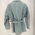 ザラ ZARA 裾カットオフ ベルテッドコットンカバーオール レディース import:M