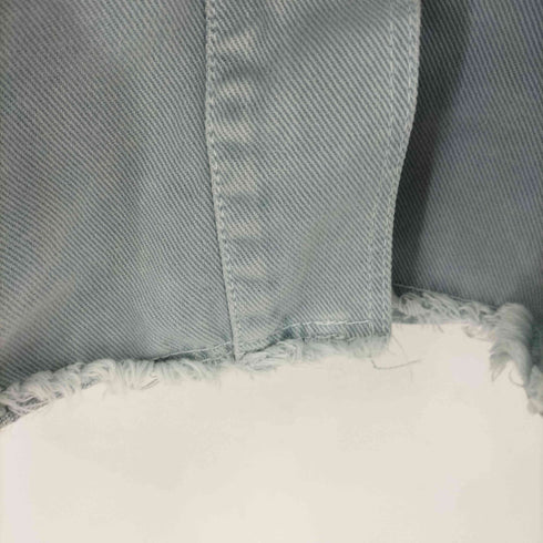 ザラ ZARA 裾カットオフ ベルテッドコットンカバーオール レディース import:M