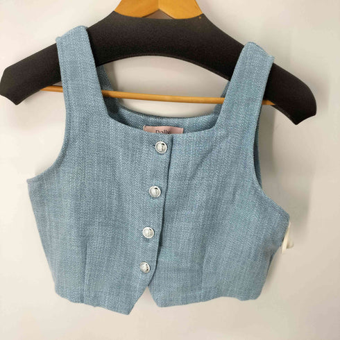 DOLLY シルバーボタンタンク レディース ONE SIZE