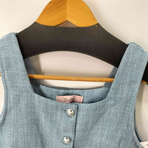 DOLLY シルバーボタンタンク レディース ONE SIZE