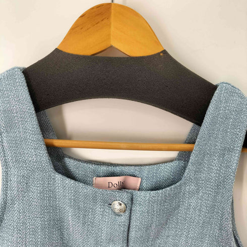 DOLLY シルバーボタンタンク レディース ONE SIZE