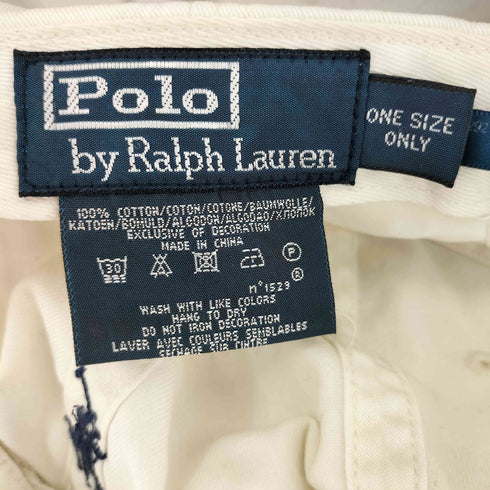ポロバイラルフローレン Polo by RALPH LAUREN 90S スモールポニー刺繍コットン6パネルキャップ メンズ ONE SIZE