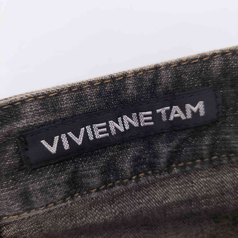 ヴィヴィアンタム VIVIENNE TAM 90S ドラゴン装飾 デニムタイトスカート フェード レディース JPN:0