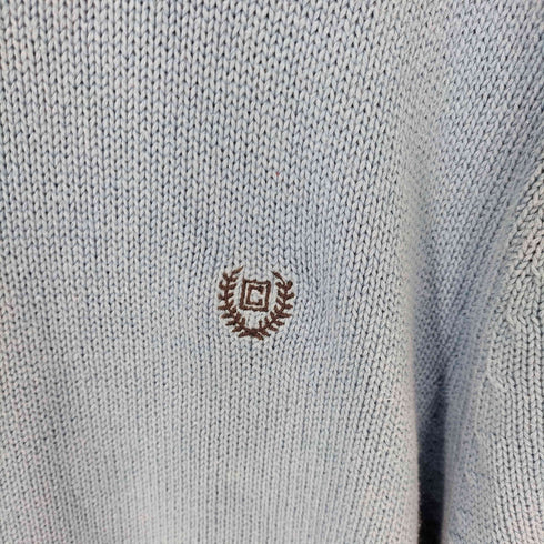 チャップス CHAPS XL コットン100% クルーネックニット エンブレム刺繍 メンズ XL