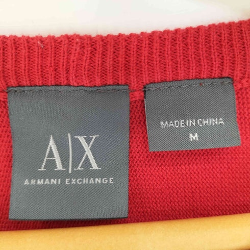 アルマーニエクスチェンジ ARMANI EXCHANGE 刺繍ロゴ クルーネックニット メンズ import:M