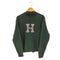 トミーヒルフィガー TOMMY HILFIGER 90S XL コットン100% クルーネックニット フロント刺繍 メンズ XL