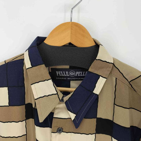 ペレペレ pelle pelle 90-00S XL ポリ100% 総柄L/Sシャツ ロングスリーブシャツ pelle pelle marc buchanan メンズ XL