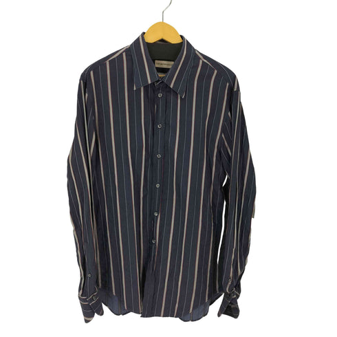 エンポリオアルマーニ EMPORIO ARMANI XL ストライプ柄 L/Sシャツ ロングスリーブシャツ オーバーサイズ マルチストライプ メンズ import:XL
