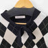 ミッシュマッシュ MISCH MASCH ボウタイアーガイルニット レディース JPN:M