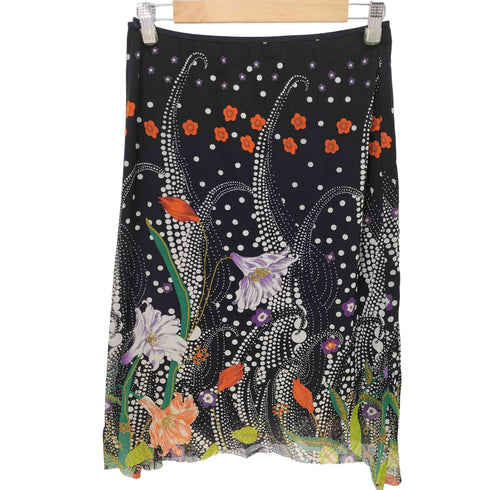 ヴィヴィアンタム VIVIENNE TAM 90S 総柄シアースカート ドット 花柄 レディース