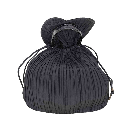 イッセイミヤケ ISSEY MIYAKE OLD 銀タグ プリーツ巾着 レディース