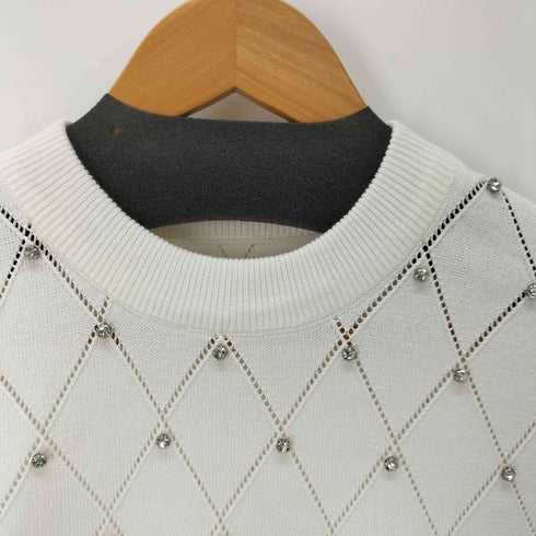 Salang アーガイル装飾ニット レディース ONE SIZE