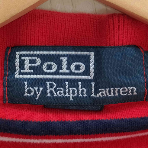 ポロバイラルフローレン Polo by RALPH LAUREN ボーダー ポニー刺繍 ポロシャツ メンズ import:L