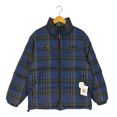 ゲス GUESS TRIANGLE LOGO REVERSIBLE トライアングル ロゴ リバーシブル ダウンジャケット メンズ import:M