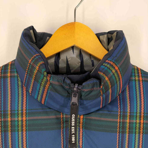 ゲス GUESS TRIANGLE LOGO REVERSIBLE トライアングル ロゴ リバーシブル ダウンジャケット メンズ import:M