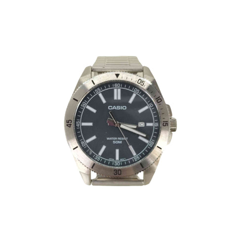 カシオ CASIO MTP-B155D-2E プカシ シンプル グレイッシュバイオレット メタルバンド メンズ
