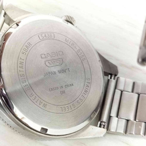 カシオ CASIO MTP-B155D-2E プカシ シンプル グレイッシュバイオレット メタルバンド メンズ