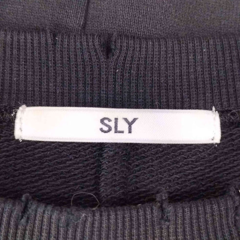 スライ SLY OVER DAMAGE SW TOPS クルーネック スウェット レディース FREE
