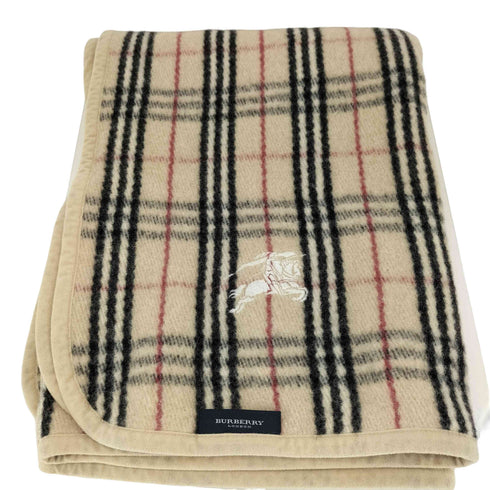 バーバリーロンドン BURBERRY LONDON ホースロゴ刺繍スローケット ノバチェック ノヴァチェック レディース