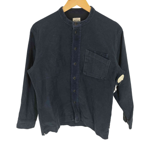 GO WEST HARDWEAR EQUIPMENT 1989 コーデュロイ 切替 バンドカラー モールスキン シャツ メンズ JPN:1