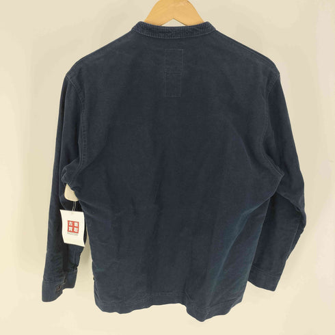 GO WEST HARDWEAR EQUIPMENT 1989 コーデュロイ 切替 バンドカラー モールスキン シャツ メンズ JPN:1