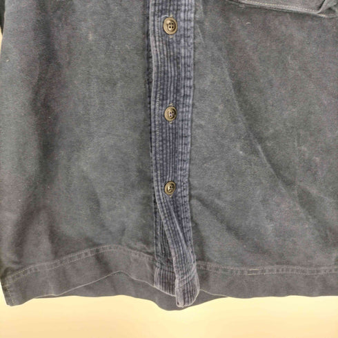 GO WEST HARDWEAR EQUIPMENT 1989 コーデュロイ 切替 バンドカラー モールスキン シャツ メンズ JPN:1