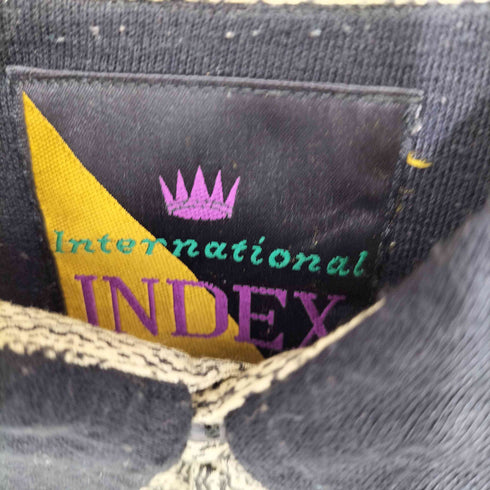 90-2000s INDEX 総柄 袖切替長袖シャツ メンズ M