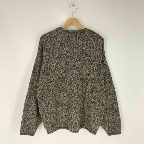 エディーバウアー Eddie Bauer 黒タグ Vネック ウール ニット メンズ import:L