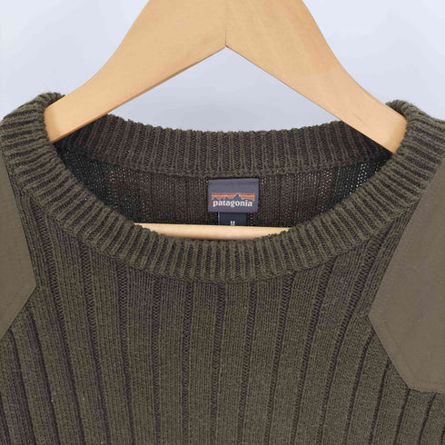 パタゴニア patagonia 19SS WORN WEAR 異素材切替 リネン 混 コットン コマンドセーター ニット メンズ import:M