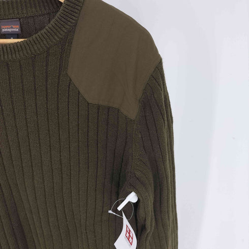 パタゴニア patagonia 19SS WORN WEAR 異素材切替 リネン 混 コットン コマンドセーター ニット メンズ import:M