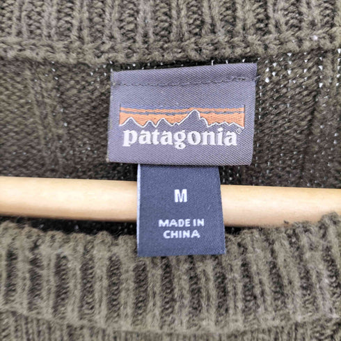 パタゴニア patagonia 19SS WORN WEAR 異素材切替 リネン 混 コットン コマンドセーター ニット メンズ import:M