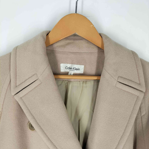 カルバンクライン CALVIN KLEIN ダブルボタン ウール スーパーロング チェスターコート レディース JPN:9号