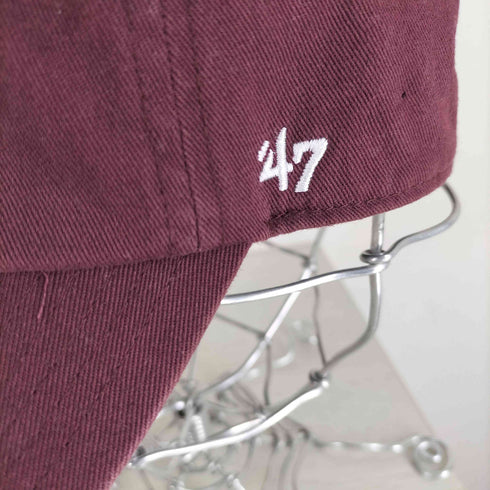 フォーティーセブン ’47 CLEAN UP チームロゴ刺繍 6ホールベースボールキャップ メンズ