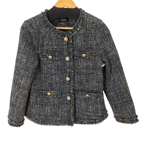 Salang ツイードジャケット 金ボタン レディース FREE