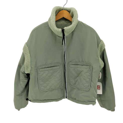 ザラ ZARA リバーシブル ボア ブルゾン ジャケット ミントグリーン レディース JPN:XS
