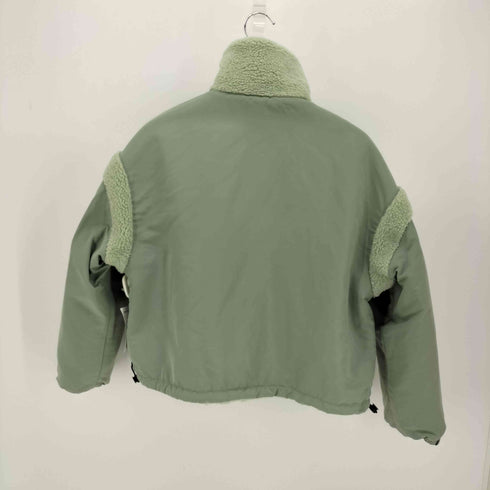 ザラ ZARA リバーシブル ボア ブルゾン ジャケット ミントグリーン レディース JPN:XS