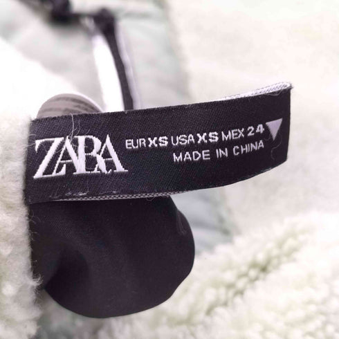 ザラ ZARA リバーシブル ボア ブルゾン ジャケット ミントグリーン レディース JPN:XS