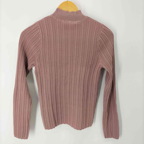 リエンダ rienda シアーストライプH/N Knit TOP レディース FREE