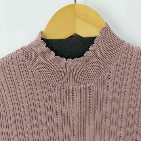 リエンダ rienda シアーストライプH/N Knit TOP レディース FREE