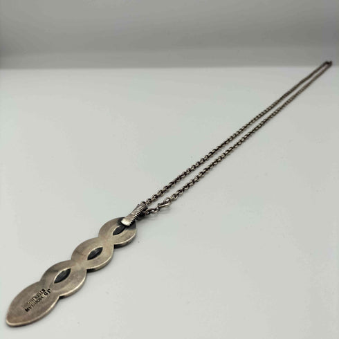 ナバホ NAVAJO Jacob D. Morgan作 インディアン 925刻印 ネックレス メンズ