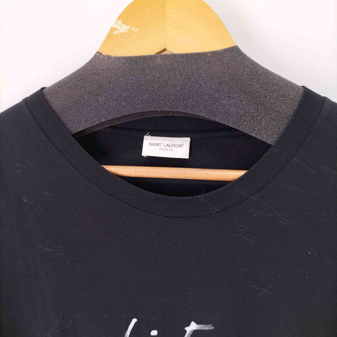 サンローランパリ SAINT LAURENT PARIS シグネチャーロゴプリントTシャツ メンズ import:S