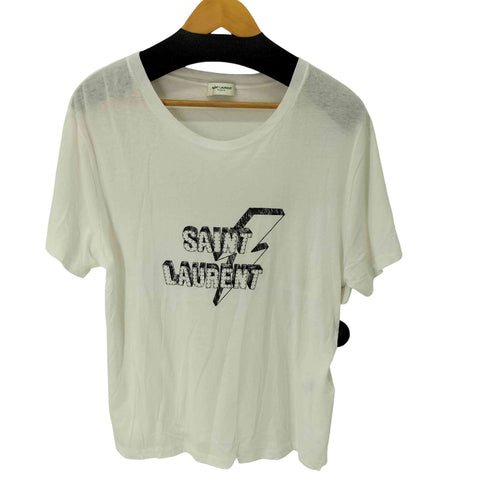 サンローランパリ SAINT LAURENT PARIS サンダーボルトロゴTシャツ メンズ JPN:L