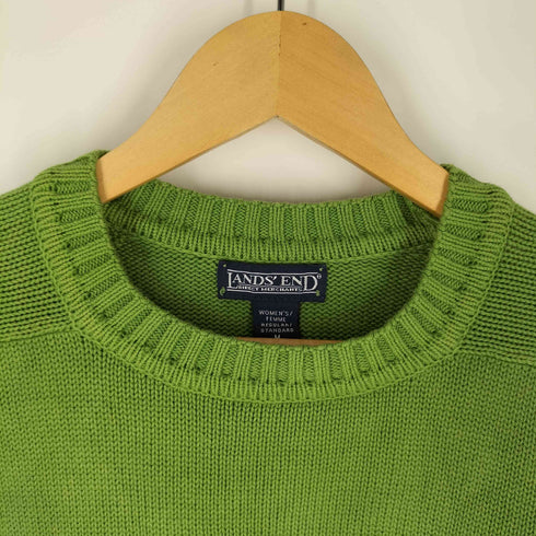 ランズエンド LANDS END 90s USA製 コットン クルーネックニット メンズ import:M