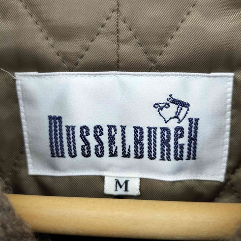 MUSSELBURGH 刺繍ロゴ ニット切替 スエードジャケット メンズ M