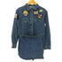 ザラ ZARA Trafaluc denimwearワッペンデザインデニムオールインワン レディース JPN:S