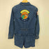 ザラ ZARA Trafaluc denimwearワッペンデザインデニムオールインワン レディース JPN:S