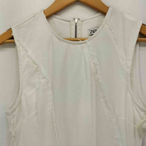 ザラ ZARA フリンジ アシンメトリー ワンピース レディース import:XS