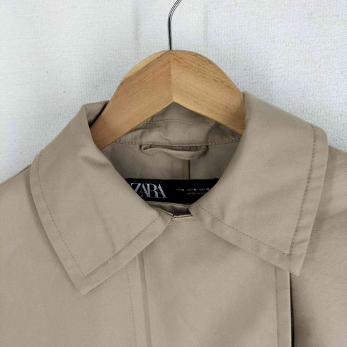 ザラ ZARA ビジュー ラインストーン トレンチハーフコート レディース JPN:M