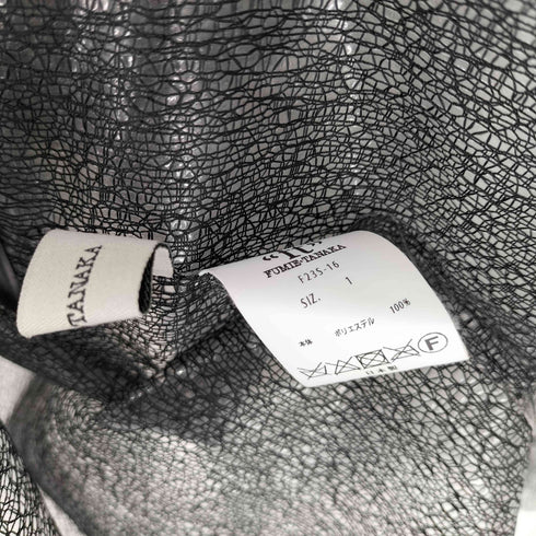 フミエタナカ FUMIE=TANAKA 23SS glass tulle SH グラスチュールシャツ レディース JPN:1